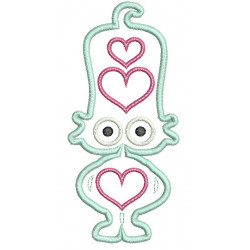 Stickdatei - Alien Dame Appli